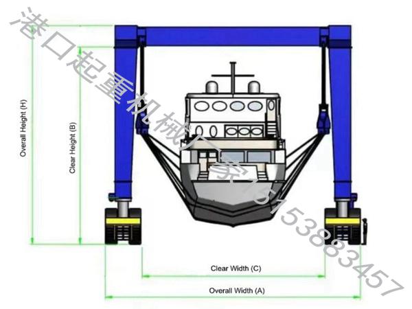 福建福州游艇轮胎吊出租公司 12t游艇轮胎吊吊运指南